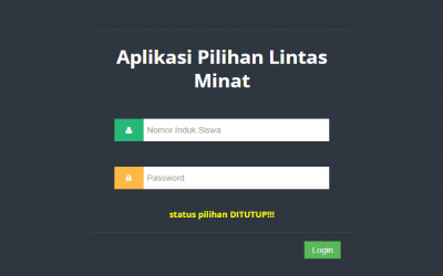 Pemilihan Mata Pelajaran Lintas Minat Kelas X Tahun Pelajaran 2020/2021